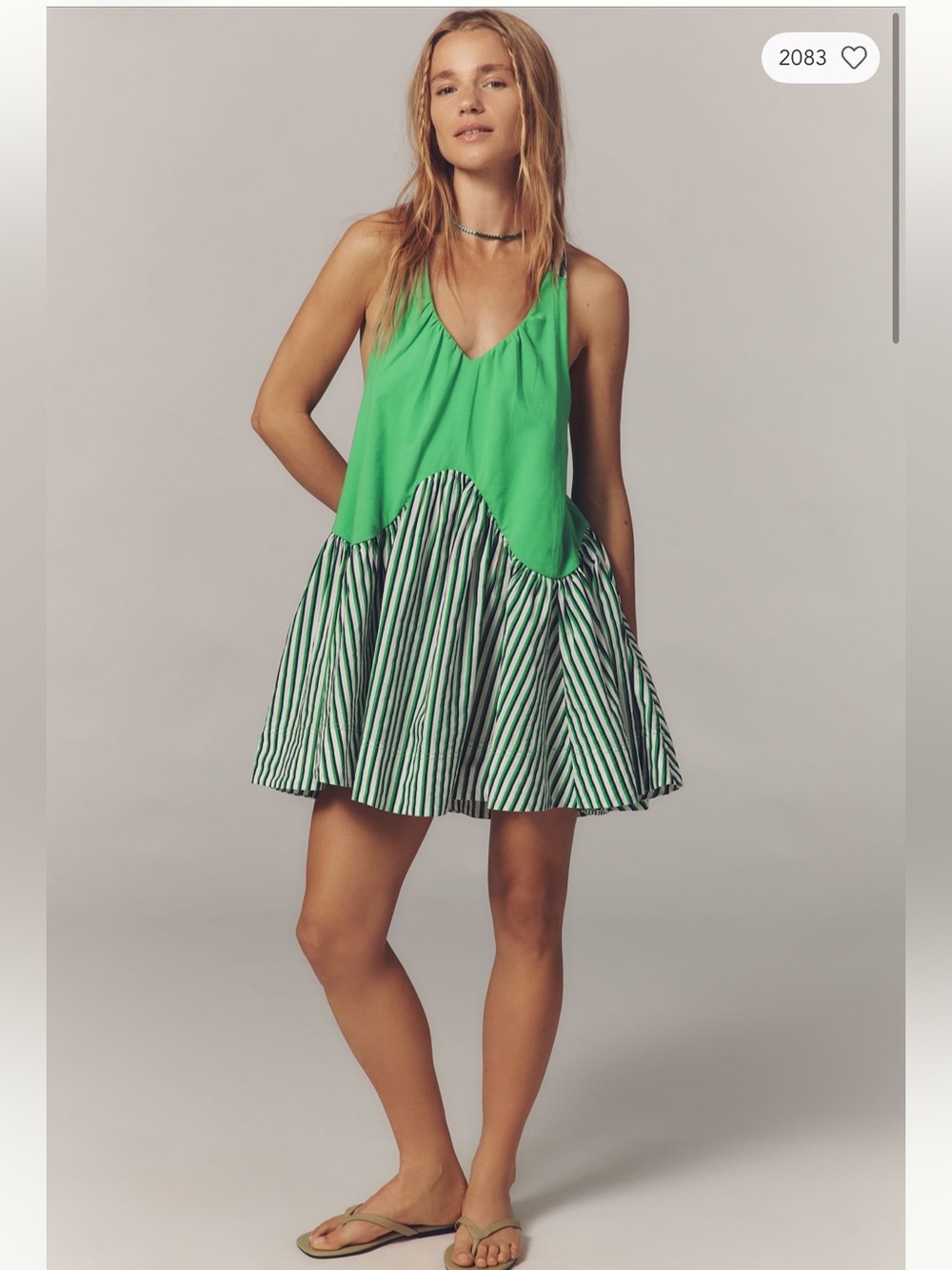 Anthropologie’s Daily Practice Spring Fling Razorback Babydoll Mini Dress!